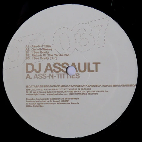 DJ Assault Ass N Titties Vinyl 12 2002 US Original HHV