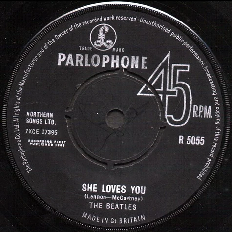 The Beatles She Loves You Vinyl 7 1963 UK Original HHV