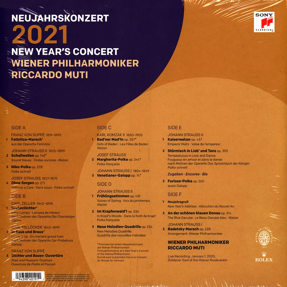 Riccardo Muti Wiener Philharmoniker Neujahrskonzert Vinyl