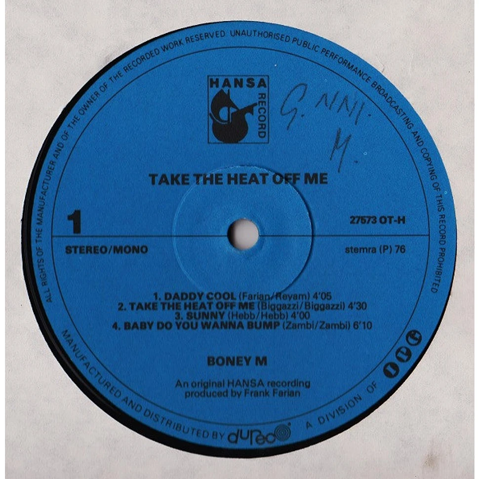 Boney M Take The Heat Off Me Vinyl LP 1976 NL Original HHV