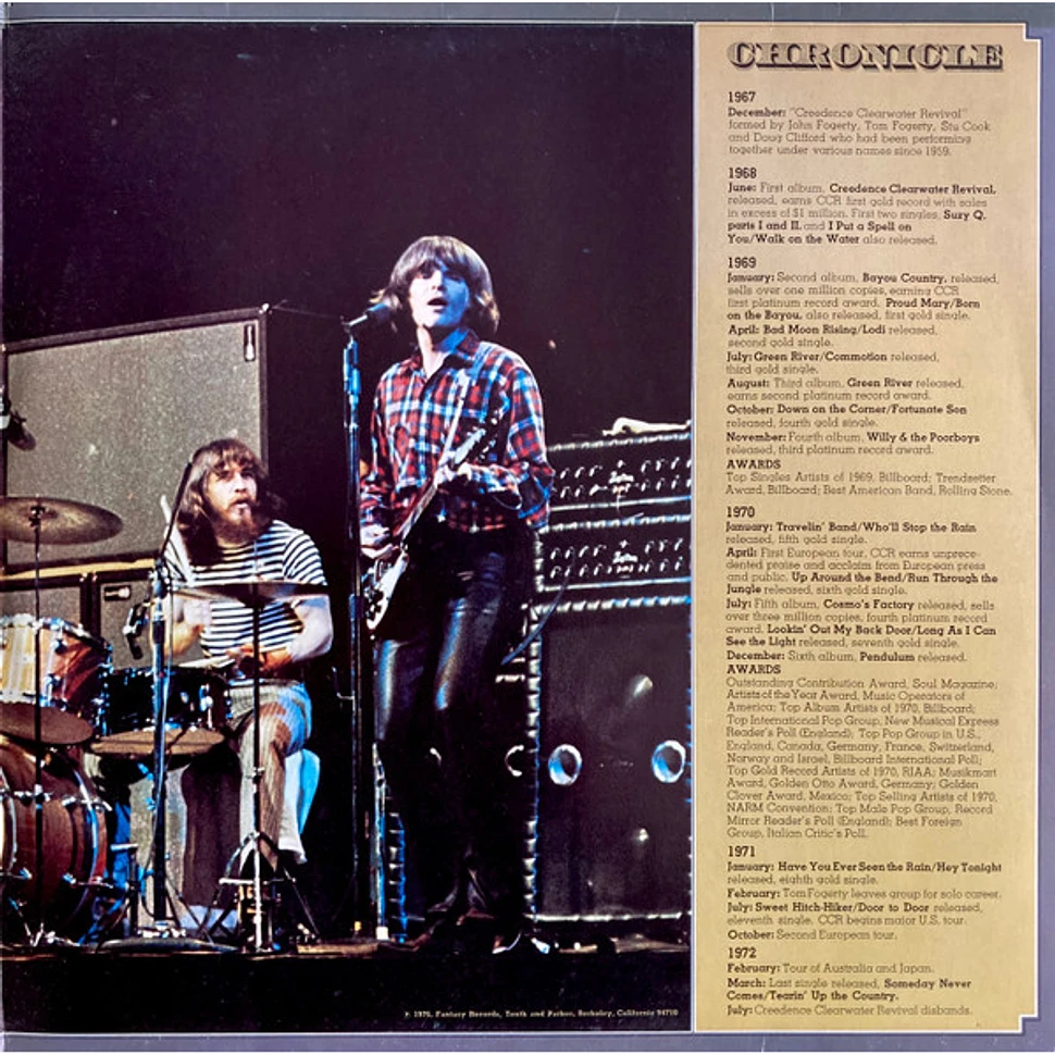 Creedence Clearwater Revival Featuring John Fogerty Chronicle The