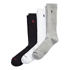 Polo Ralph Lauren - Athletic Crew Sock 3-Pack