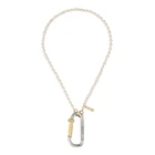 Aries - Mini Carabiner Pearl Necklace