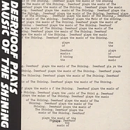 Deerhoof - Plays The Music Of The Shining