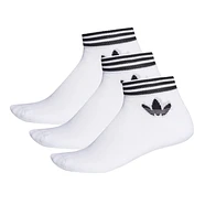 adidas - Trefoil Ankle Socks (Pack of 3)