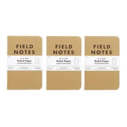 Field Notes - Original Kraft Ruled Paper 3-Pack