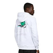 the north face patch graphic hoodie
