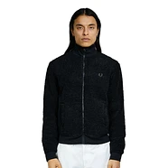 Fred Perry - Borg Fleece Track Jacket (Black) | HHV