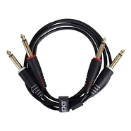 UDG - Ultimate Audio Cable Set 1/4'' Jack-1/4'' Jack Black Straight 3m