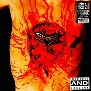 Dismember - Indecent & Obscene Clear-Red Splatter Vinyl Edition