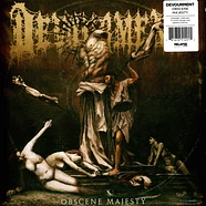 Devourment - Obscene Majesty Lp Gold Brown White & Red Oxblood White Splatter Vinyl Edition