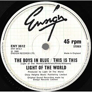 Light Of The World - The Boys In Blue / This Is This
