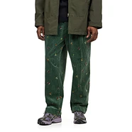 Beams Plus - 2 Pleats Trousers Corduroy Embroidery Like On Skier Print