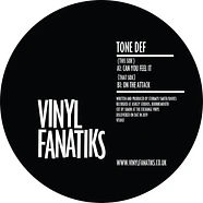 Tone Def - Can You Feel It / On The Attack