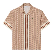 Lacoste - Short Sleeved Monogram Print Shirt