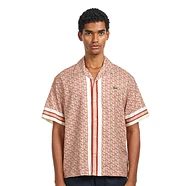Lacoste - Short Sleeved Monogram Print Shirt