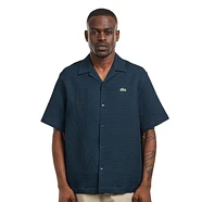 Lacoste - Short Sleeved Textured Monochrome Shirt
