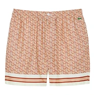 Lacoste - Elasticated Monogram Print Shorts