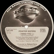 Pointer Sisters - I Need You