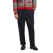 Beams Plus - 2 Pleats Relax Trousers Laundry Wool