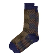 Anonymous Ism - Napping Checker Crew Socks