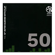 Audio Anatomy - 50X 12" PVC With Flap Outer Sleeves (100 Micron)