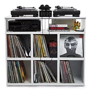 Record Box - Vinyl Record Storage - Vinyl-DJ-Hifi-Highboard (6x110 + HifiRack + DJ-Topboard + Top- & Baseboard)