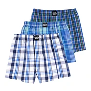 Lousy Livin Underwear - Organic Check Boxershorts 3 Pack