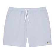 Lacoste - Striped Seersucker Swim Trunks