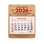 Field Notes - 15-Month Work Station Calendar - Work Station Calendar