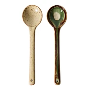 HKLIVING - 70s Ceramics: Serving Spoons (Set of 2)