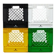 Vinyl Crate - 12" Vinyl Crate Berlin Edition: Black - White - Yellow - Bright Green