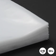 50x 12" Record Outer Sleeves - Außenhüllen (0,10mm / Doppel LP Gatefold Schutzhüllen / High Clear)