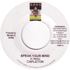Capleton - Speak Your Mind