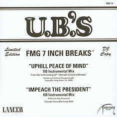The U.B.'s - Uphill Peace Of Mind (Instrumental) / Impeach The President (Instrumental)