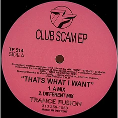 Shake - Club Scam EP