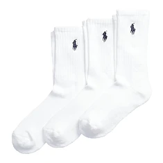 Polo Ralph Lauren - Big Pony Crew Socks (Pack of 3)