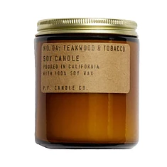 P.F. Candle Co. - No. 04 Teakwood & Tobacco 3.5 oz Soy Candle