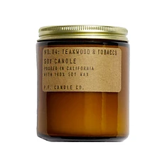 P.F. Candle Co. - Teakwood & Tobacco 3.5 oz Soy Candle