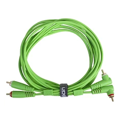 UDG - Ultimate Audio Cable Set RCA Straight-RCA Angled Green 3m