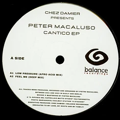 Chez Damier Presents Peter Macaluso - Cantico EP