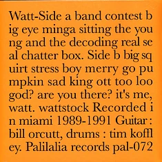 Watt - Recorded In Miami 1989-1991