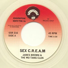 James Brown & The Wu-Tang Clan - Sex C.R.E.A.M. / Sex Machine Dub Edit Clear Vinyl Edition
