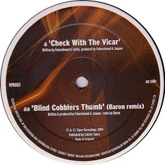 Future Bound & Jaquan - Check With The Vicar / Blind Cobblers Thumb (Remix)
