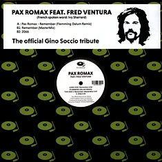 Pax Romax - Remember feat. Fred Ventura