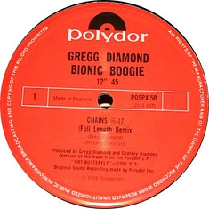 Gregg Diamond, Bionic Boogie - Chains / Hot Butterfly