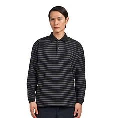 Snow Peak - Heavy Cotton Border Long Sleeve Polo Shirt