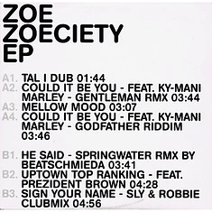 Zoe Mazah - Zoeciety EP