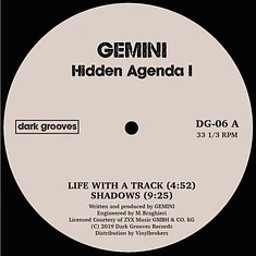 Gemini / Spencer Kincy - Hidden Agenda / Tangled Thoughts