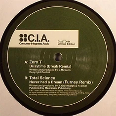 Zero Tolerance / Total Science - Busytime (Break Remix) / Never Had A Dream (Furney Remix)